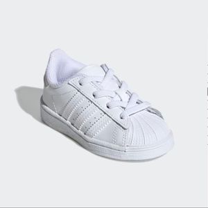 ADIDAS Superstar EL I Toddler Shoes 8.5K White